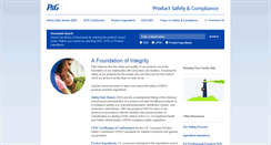 Desktop Screenshot of pgproductsafety.com