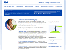 Tablet Screenshot of pgproductsafety.com
